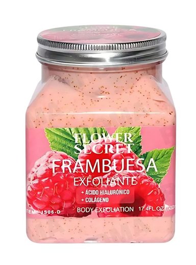 CREMA EXFOLIANTE FRAMBUESA FLOWER SECRECT 500ML