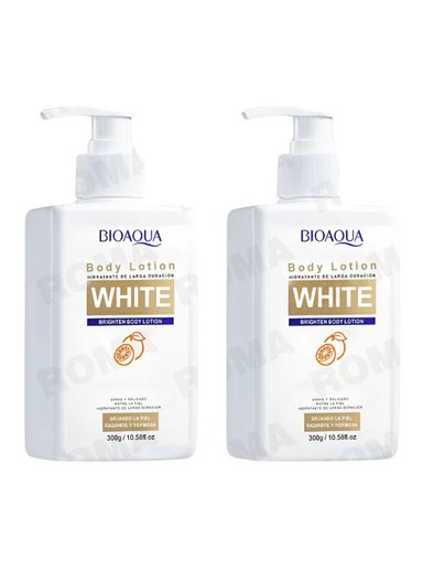 PACK 2 LOCIÓN CORPORAL WHITE CON VITAMINA C BIOAQUA 600G