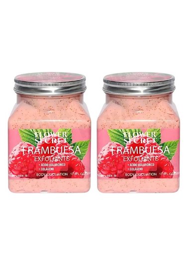 PACK 2 CREMA EXFOLIANTE FRAMBUESA FLOWER SECRECT 1000ML