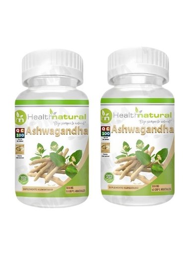 PACK 2 ASHWAGANDHA HEALTHNATURAL 1000MG