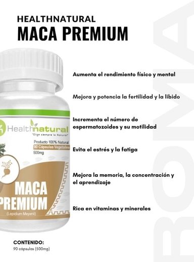 ASHWAGANDHA HEALTHNATURAL 500MG + MACA PREMIUM HEALTHNATURAL 500MG - 3