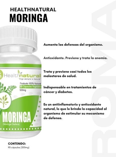 ASHWAGANDHA HEALTHNATURAL 500MG + MORINGA HEALTHNATURAL 500MG - 3