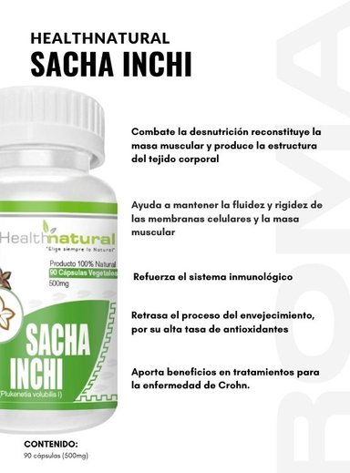 ASHWAGANDHA HEALTHNATURAL 500MG + SACHA INCHI HEALTHNATURAL 500MG - 3