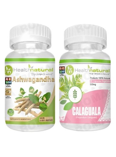 ASHWAGANDHA HEALTHNATURAL 500MG + CALAGUALA HEALTHNATURAL 500MG