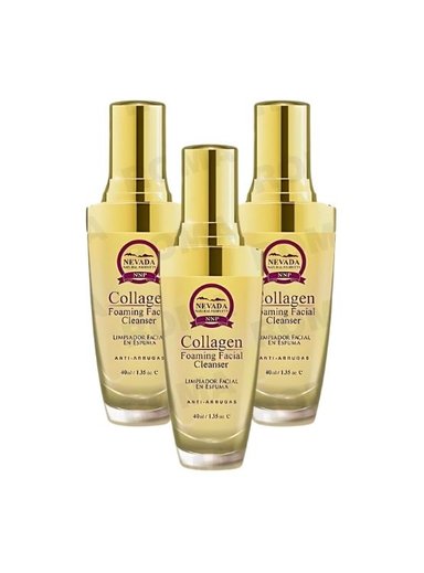 PACK 3 LIMPIADOR FACIAL EN ESPUMA CON COLÁGENO 50ML NEVADA