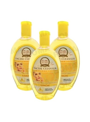 PACK 3 LIMPIADOR FACIAL DE LIMÓN 225ML NEVADA