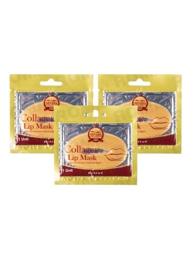 PACK 3 MASCARILLA DE LABIOS CON COLÁGENO 1 UND NEVADA