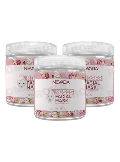 PACK 3 MASCARILLA FACIAL DE ROSAS 20UND NEVADA