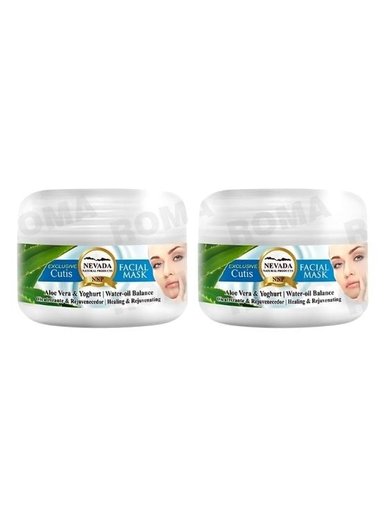 PACK 2 MASCARILLA FACIAL DE YOGURT Y ALOE VERA 100G NEVADA