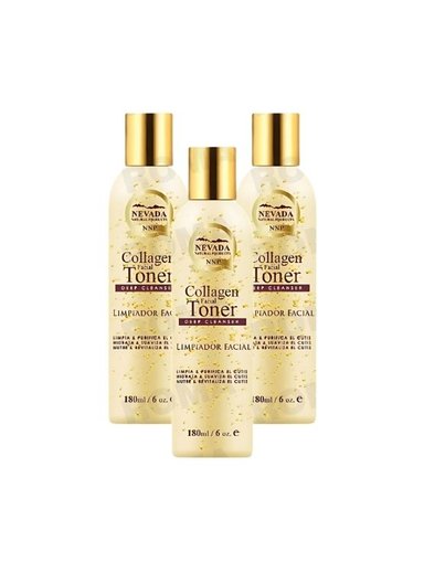PACK 3 TÓNICO FACIAL DE COLÁGENO 180ML NEVADA