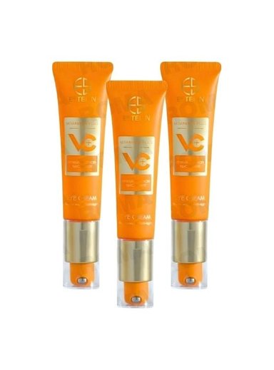 PACK 3 CREMA PARA OJOS VITAMINA C CON ÁCIDA HIALURÓNICO 30G ESTELIN