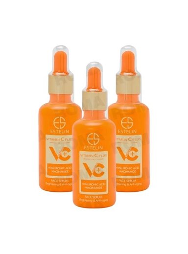 PACK 3 SÉRUM FACIAL VITAMINA C CON ÁCIDO HIALURÓNICO 50ML ESTELIN
