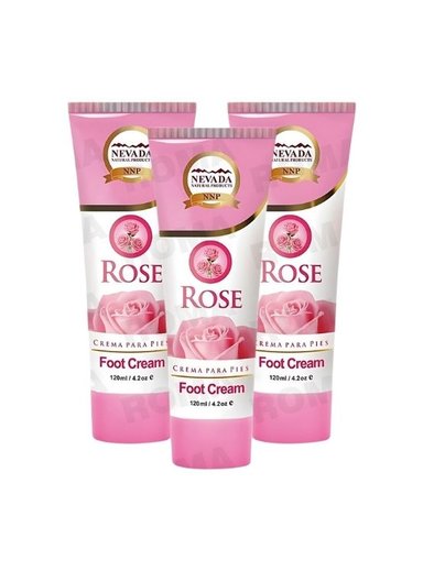PACK 3 CREMA DE ROSAS PARA PIES 120ML NEVADA