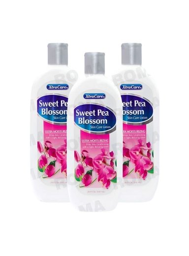 PACK 3 CREMA CORPORAL DE FLOR DE GUISANTE DULCE 591ML XTRACARE