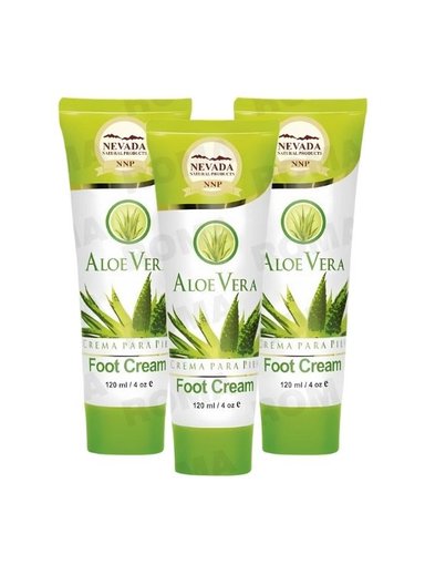 PACK 3 CREMA DE ALOE VERA PARA PIES 120ML NEVADA