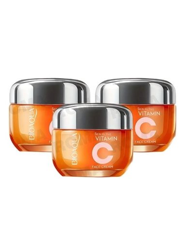 PACK 3 CREMA FACIAL REJUVENECEDORA VITAMINA C 50G BIOAQUA