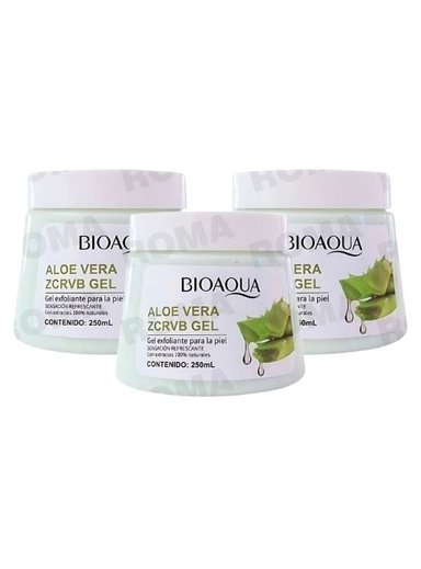 PACK 3 EXFOLIANTE EN GEL DE ALOE VERA 250ML BIOAQUA