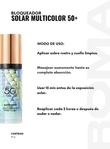 PACK 2 BLOQUEADOR SOLAR MULTICOLOR 40G BIOAQUA - 3