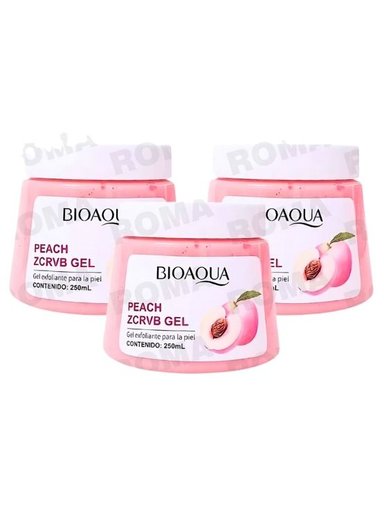 PACK 3 EXFOLIANTE EN GEL DE DURAZNO 250ML BIOAQUA