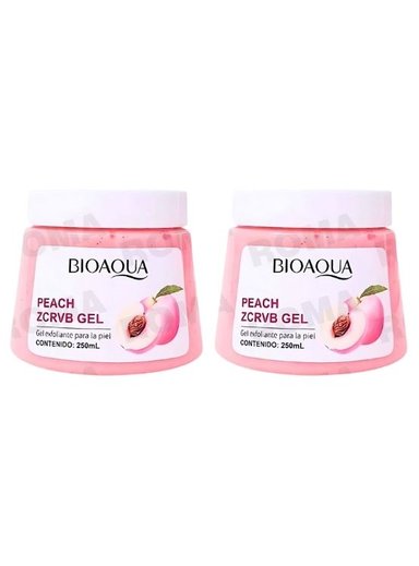 PACK 2 EXFOLIANTE EN GEL DE DURAZNO 250ML BIOAQUA