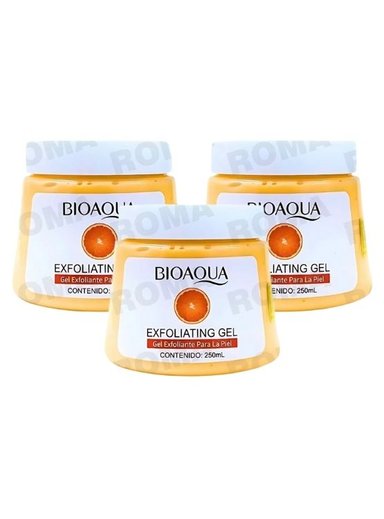PACK 3 EXFOLIANTE EN GEL DE NARANJA 250ML BIOAQUA