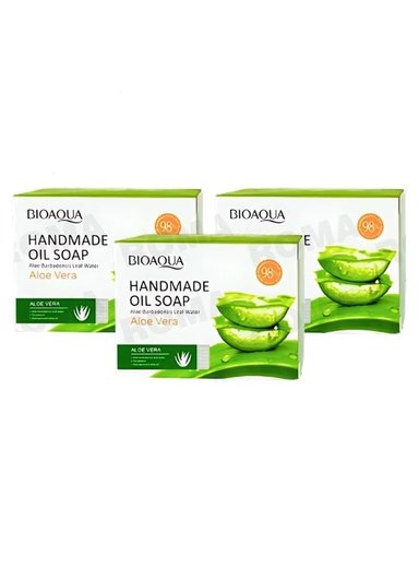 PACK 3 JABÓN EN BARRA DE ALOE VERA BIOAQUA 100G