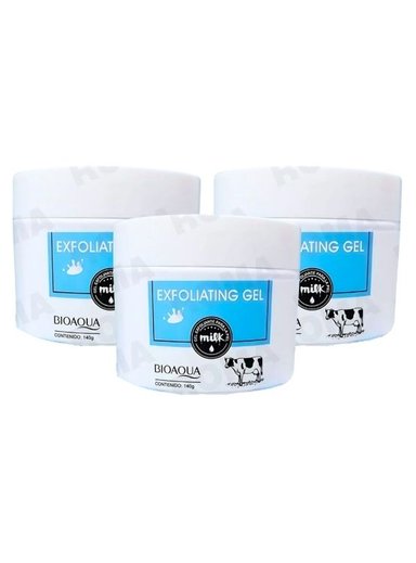 PACK 3 GEL EXFOLIANTE DE LECHE 140G BIOAQUA