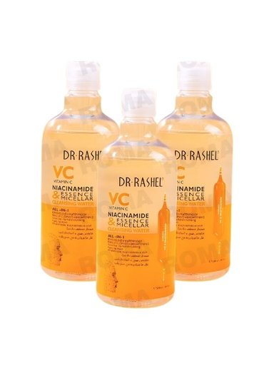 PACK 3 TÓNICO FACIAL VITAMINA C Y NIACINAMIDE 500ML DR RASHEL