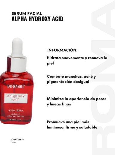 PACK 3 SERUM FACIAL ALPHA HYDROXY ACID 30ML DR RASHEL - 2