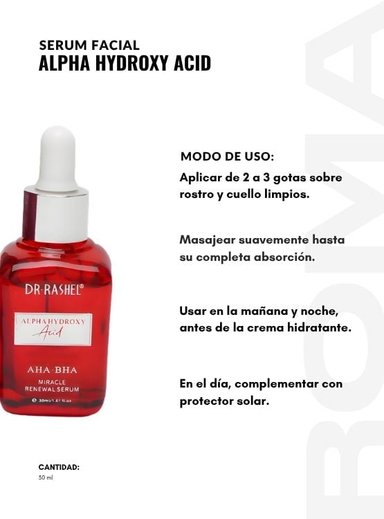 PACK 3 SERUM FACIAL ALPHA HYDROXY ACID 30ML DR RASHEL - 3