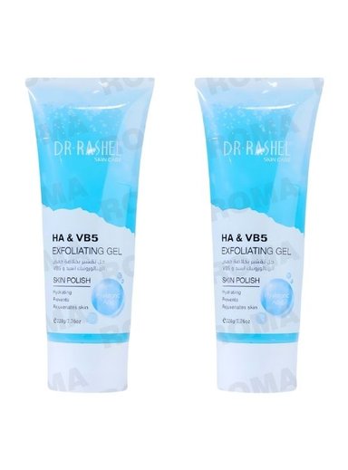 PACK 2 EXFOLIANTE EN GEL ÁC. HIALURÓNICO Y VITAMINA B5 220G DR RASHEL
