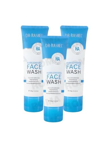 PACK 3 LIMPIADOR FACIAL ÁCIDO HIALURÓNICO 100G DR RASHEL