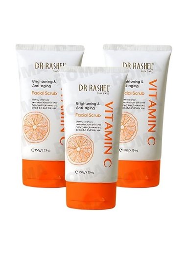 PACK 3 EXFOLIANTE FACIAL SCRUB VITAMINA C 150G DR RASHEL