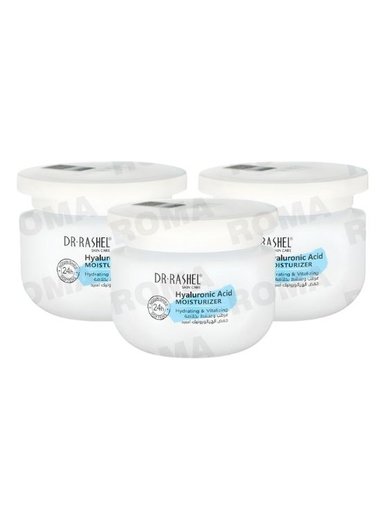 PACK 3 CREMA FACIAL ÁCIDO HIALURÓNICO MOISTURIZER 160ML DR RASHEL