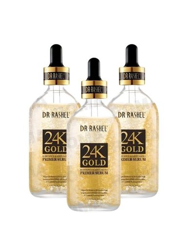 PACK 3 PRIMER SERUM 24K GOLD 100ML DR RASHEL