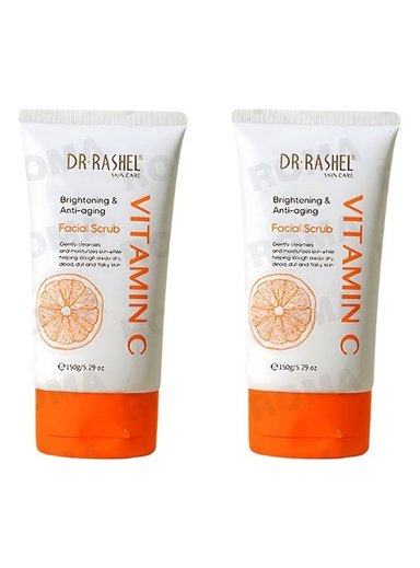 PACK 2 EXFOLIANTE FACIAL SCRUB VITAMINA C 150G DR RASHEL