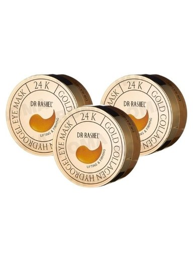 PACK 3 MASCARILLA PARA OJOS 24K GOLD 60 PZS DR RASHEL