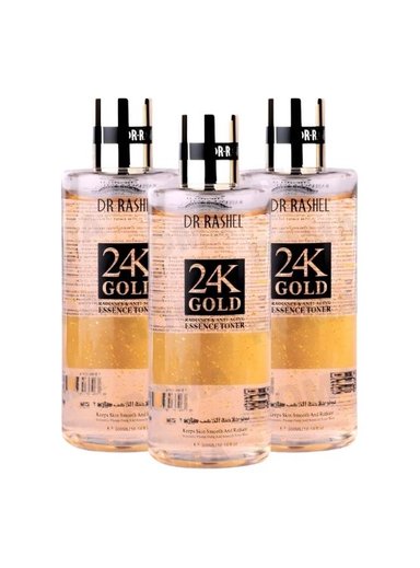 PACK 3 TÓNICO FACIAL 24K GOLD 300ML DR RASHEL