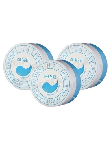 PACK 3 MASCARILLA PARA OJOS ÁCIDO HIALURÓNICO 60 PZS DR RASHEL