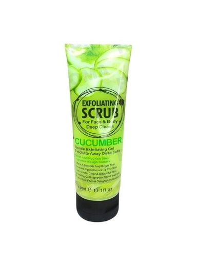 EXFOLIANTE FACIAL Y CORPORAL PEPINO 320ML WOKALI