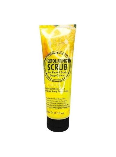 EXFOLIANTE FACIAL Y CORPORAL LIMÓN 320ML WOKALI