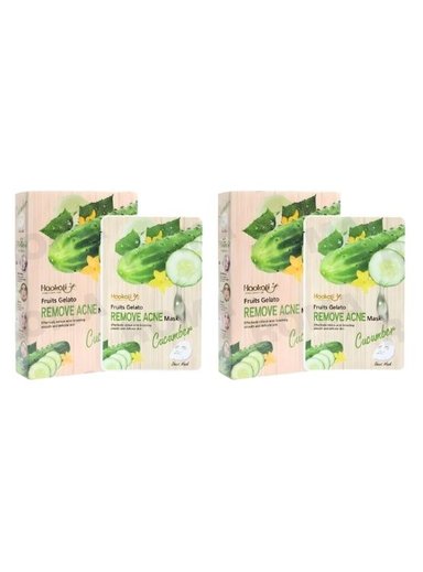PACK 2 MASCARILLA FACIAL PEPINO 10UND WOKALI