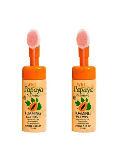 PACK 2 LIMPIADOR FACIAL ESPUMOSO PAPAYA 150ML WOKALI