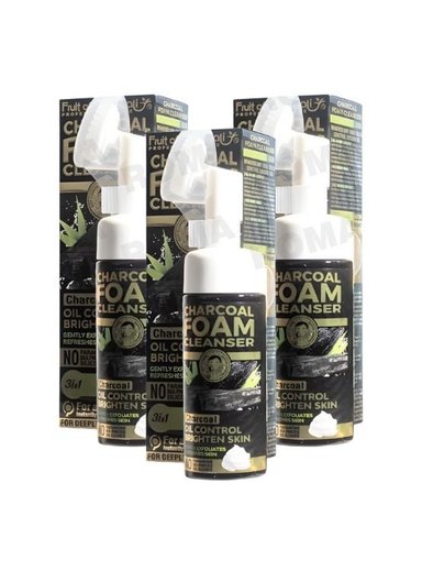 PACK 3 LIMPIADOR EN ESPUMA CARBÓN 150ML WOKALI