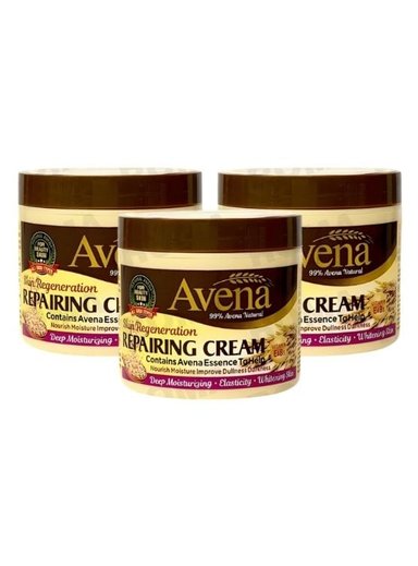 PACK 3 CREMA FACIAL HIDRATANTE AVENA 115G WOKALI