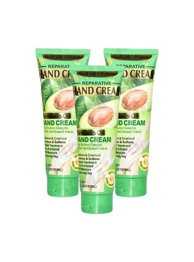 PACK 3 CREMA DE MANOS PALTA 120ML WOKALI
