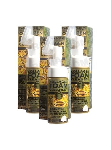 PACK 3 LIMPIADOR EN ESPUMA COLÁGENO 150ML WOKALI