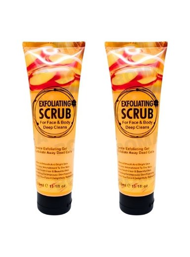 PACK 2 EXFOLIANTE FACIAL Y CORPORAL COLÁGENO 320ML WOKALI