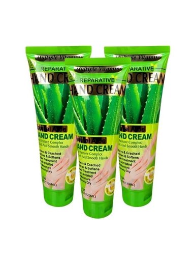 PACK 3 CREMA DE MANOS ALOE VERA 120ML WOKALI