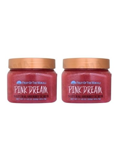 PACK 2 EXFOLIANTE CORPORAL PINK DREAM 600G WOKALI